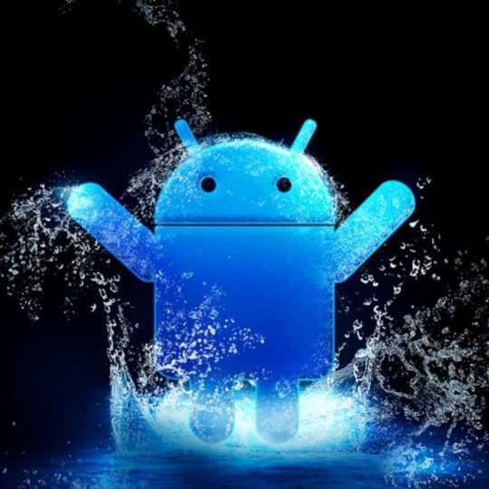 Android logo blue Android SmartPhone Wallpaper