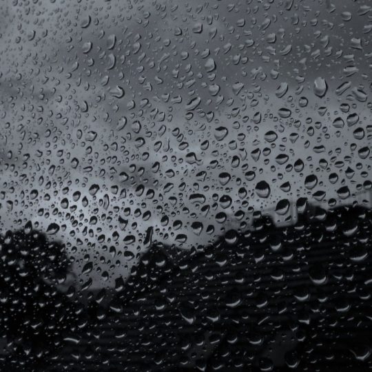 Landscape glass water droplets black Android SmartPhone Wallpaper