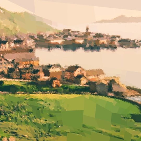 Landscape port town Android SmartPhone Wallpaper