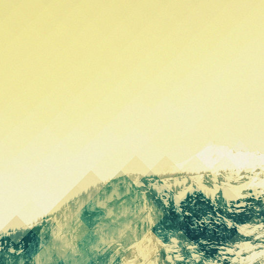 Landscape snow mountain yellow Android SmartPhone Wallpaper