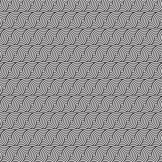 Pattern round wave black and white Android SmartPhone Wallpaper