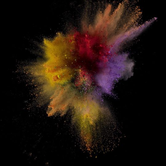 Bursting yellow black colorful cool iOS9 Android SmartPhone Wallpaper
