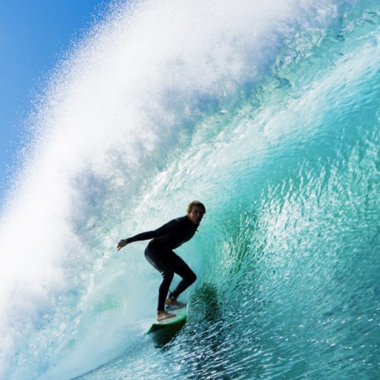 Landscape sea surf blue Android SmartPhone Wallpaper