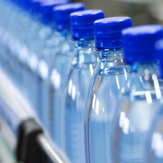 Water blue factory PET bottles Android SmartPhone Wallpaper