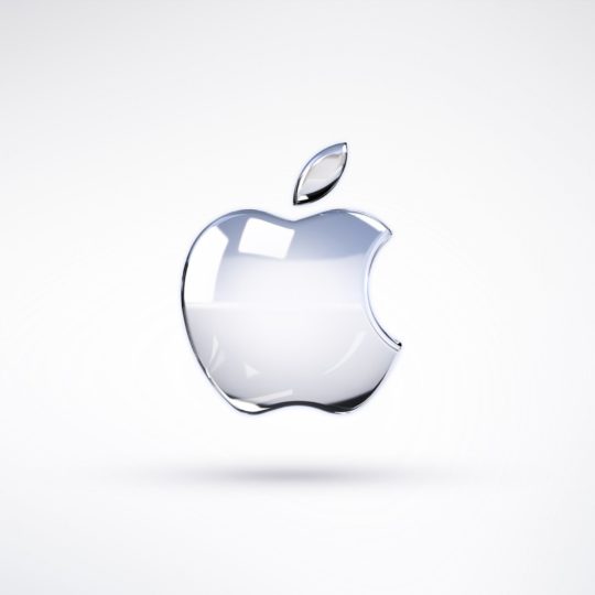 Apple white glass Android SmartPhone Wallpaper