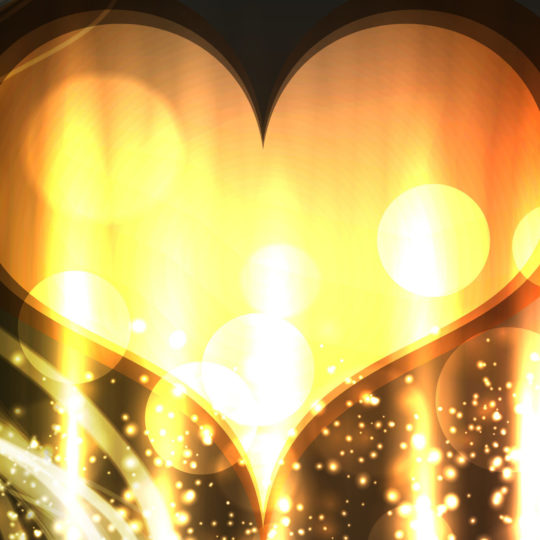 For women Heart gold Android SmartPhone Wallpaper