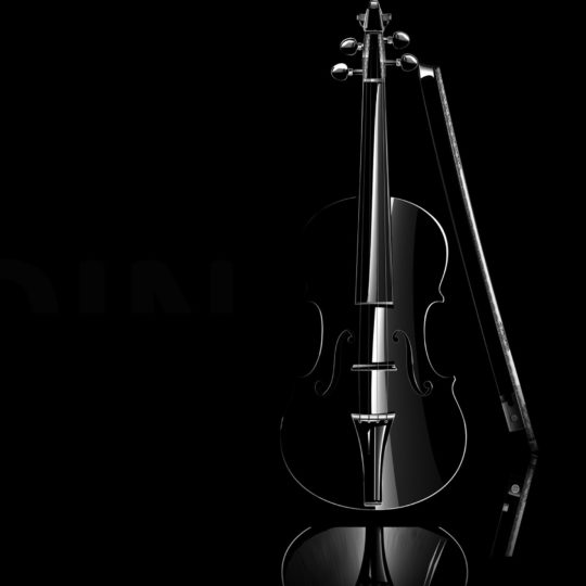 Cool black violin Android SmartPhone Wallpaper