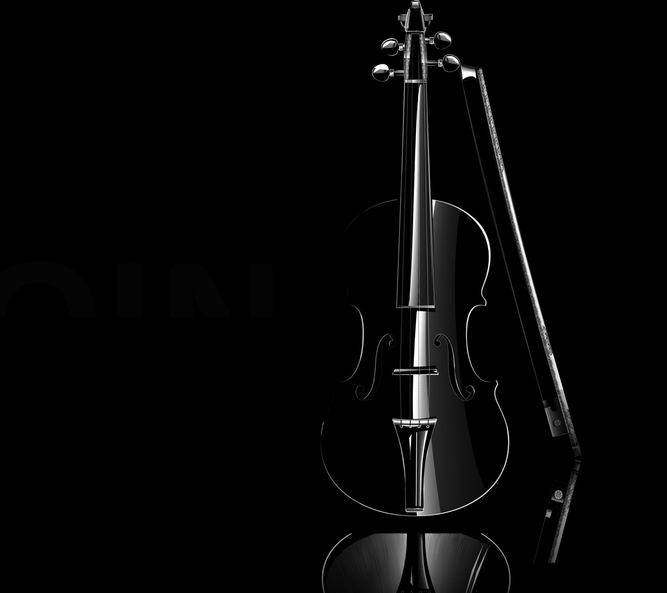 Cool black  violin  wallpaper  sc SmartPhone