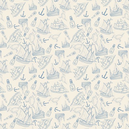 Pattern blue ship Android SmartPhone Wallpaper