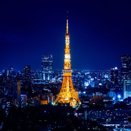 Landscape Tokyo Tower Android SmartPhone Wallpaper