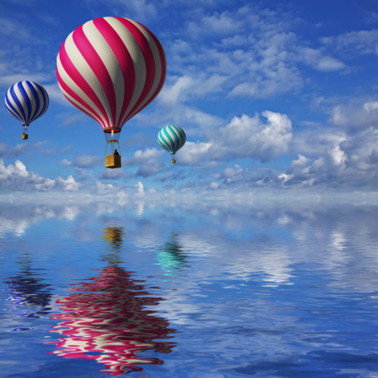 Landscape balloon rides Android SmartPhone Wallpaper