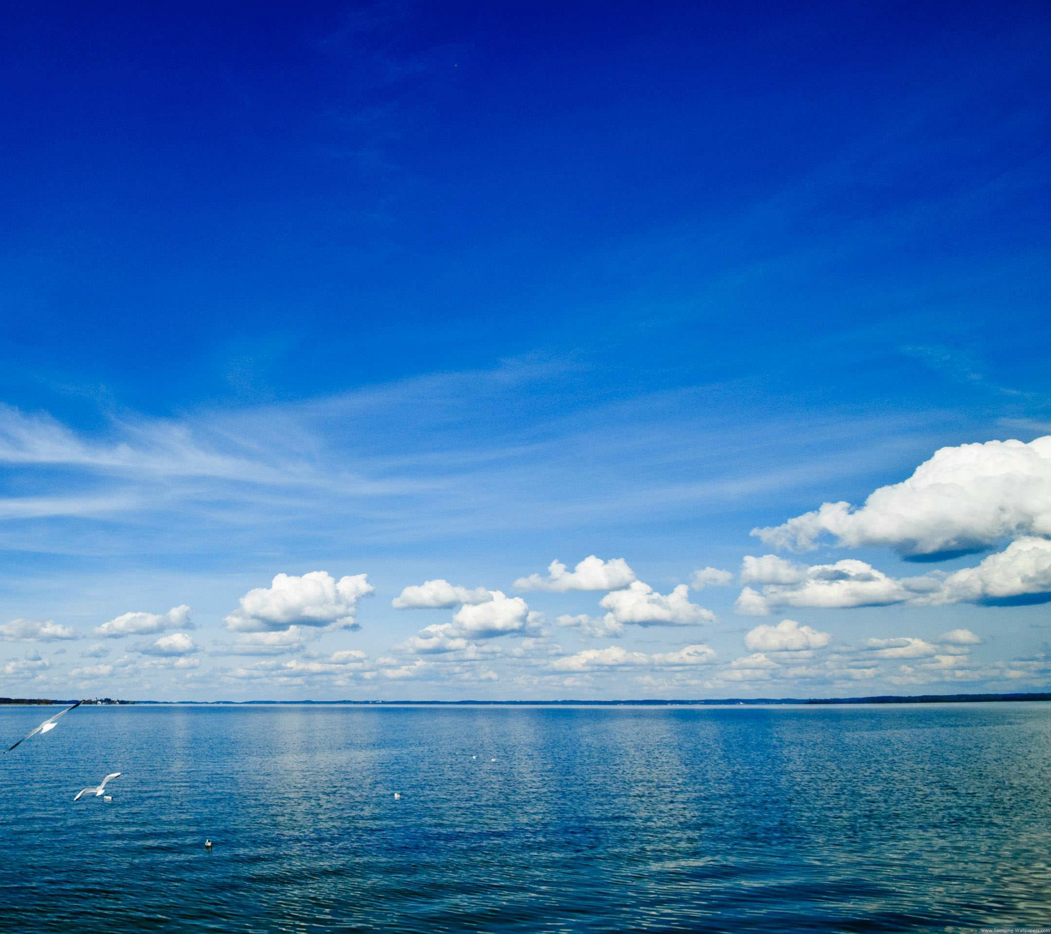 Landscape sea sky blue | wallpaper.sc SmartPhone