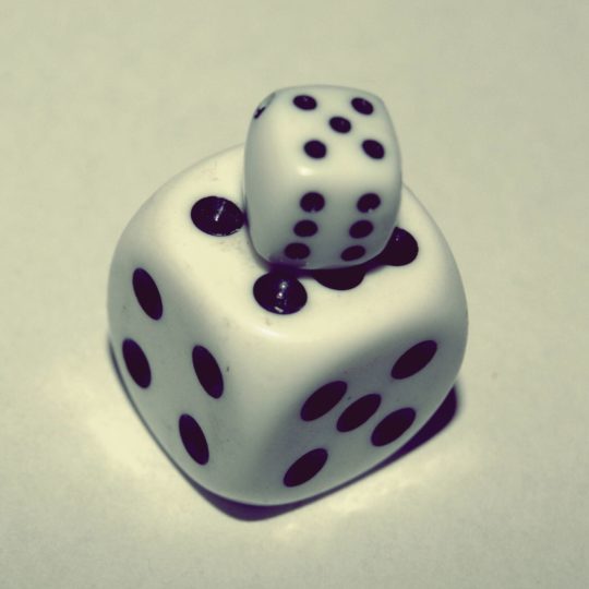 Cool white dice Android SmartPhone Wallpaper