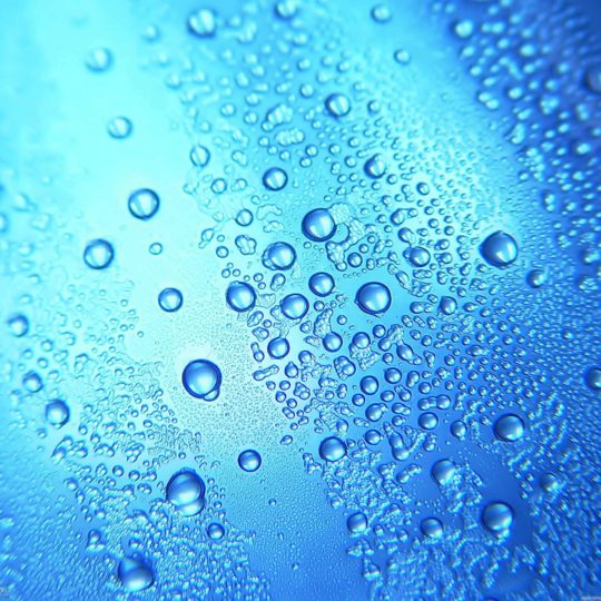 Natural water drops blue Android SmartPhone Wallpaper