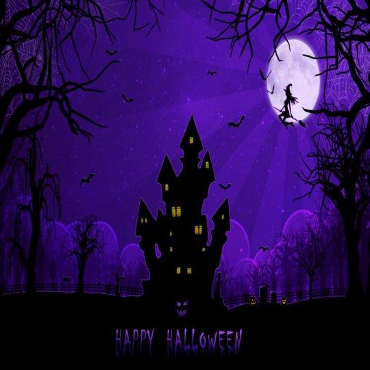Halloween purple Android SmartPhone Wallpaper