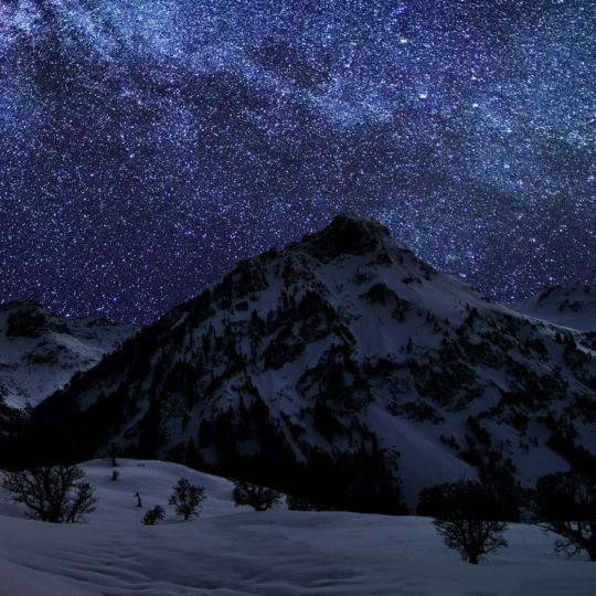 Mountain landscape night sky Android SmartPhone Wallpaper