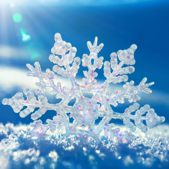 Natural snow crystals Android SmartPhone Wallpaper