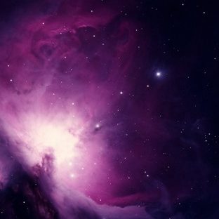 Space purple Apple Watch photo face Wallpaper