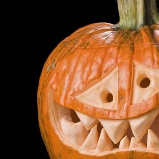Halloween pumpkin head Apple Watch photo face Wallpaper