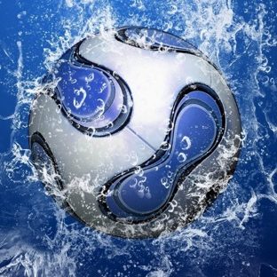 Cool blue soccer Apple Watch photo face Wallpaper