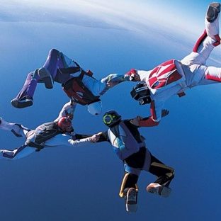 Character Sky Diving Apple Watch photo face Wallpaper