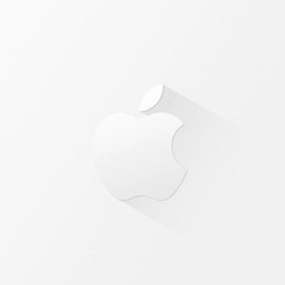 Apple White Cool Apple Watch photo face Wallpaper