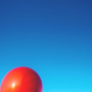 Landscape sky red balloons Apple Watch photo face Wallpaper