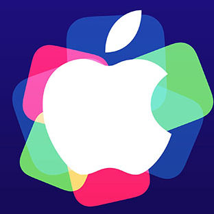 Apple logo 2015 event purple Apple Watch photo face Wallpaper