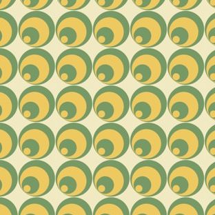 Pattern circle green yellow Apple Watch photo face Wallpaper