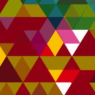 Pattern triangle red brown green Apple Watch photo face Wallpaper