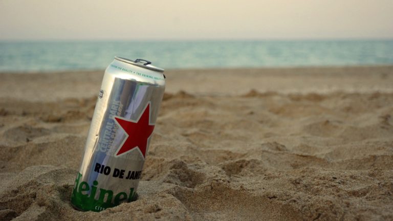 Landscape sand beach beer Desktop PC / Mac Wallpaper