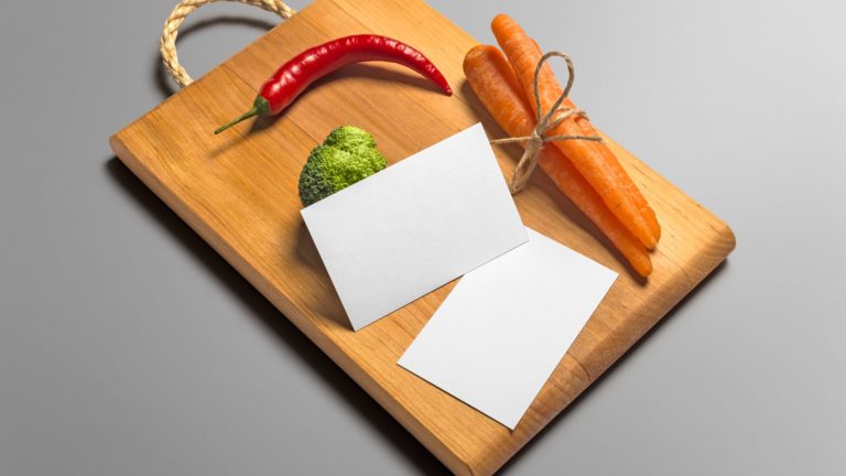Cutting board vegetables card Desktop PC / Mac Wallpaper