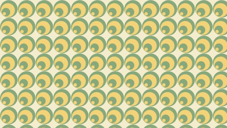 Pattern circle green yellow Desktop PC / Mac Wallpaper