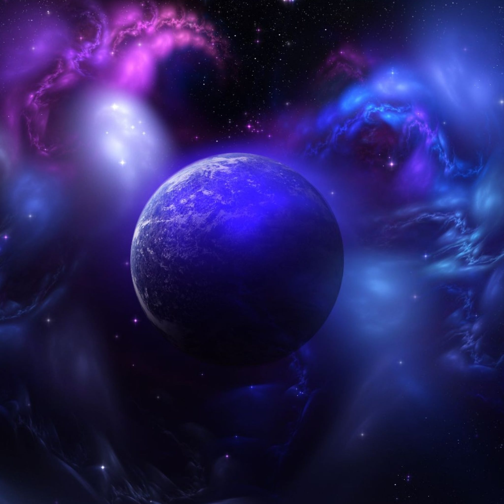 Space blue purple | wallpaper.sc iPad