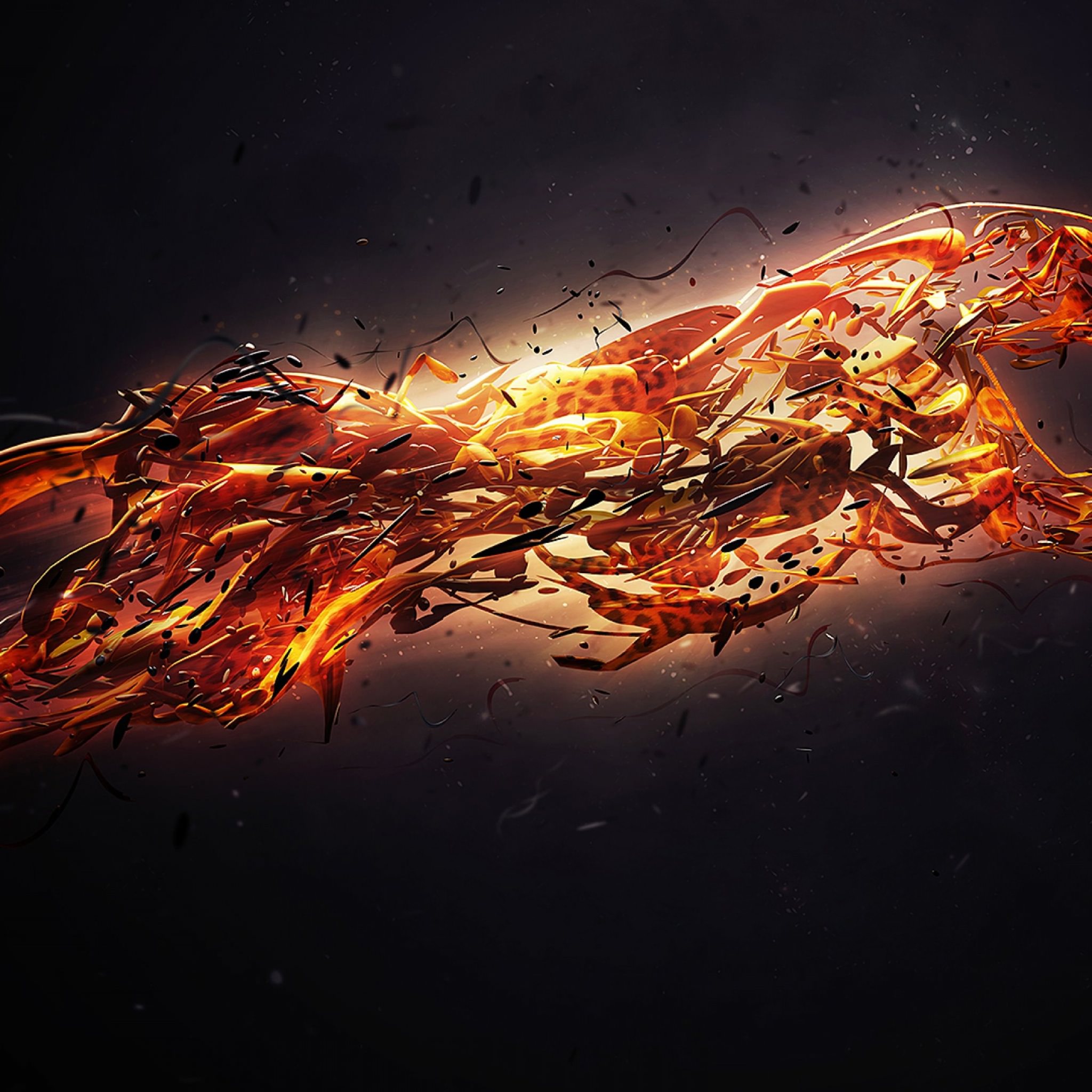 Cool orange | wallpaper.sc iPad