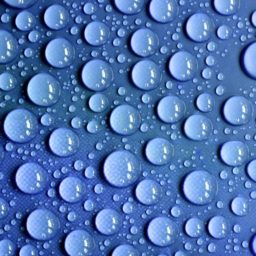 Natural water drops blue iPad / Air / mini / Pro Wallpaper