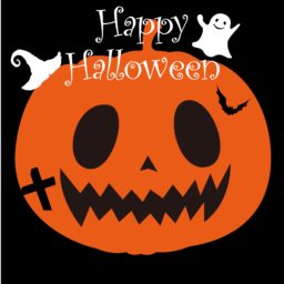 Illustration Halloween pumpkin orange iPad / Air / mini / Pro Wallpaper