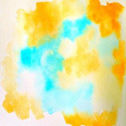 Pattern paint orange light blue iPad / Air / mini / Pro Wallpaper
