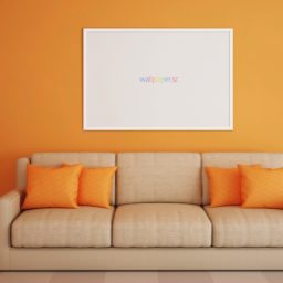 Interior sofa orange wallpaper.sc iPad / Air / mini / Pro Wallpaper
