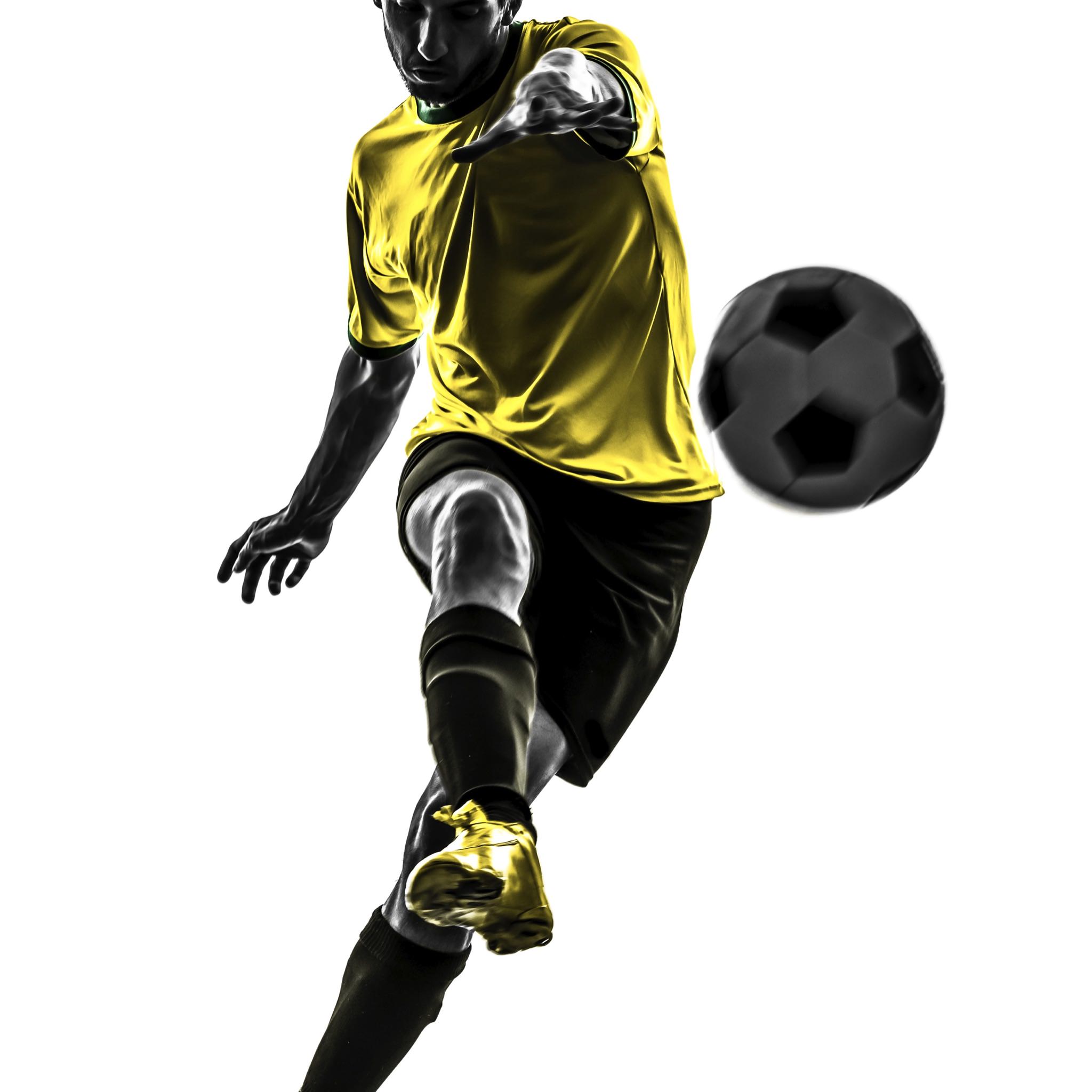 Soccer ball yellow black | wallpaper.sc iPad