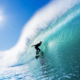 Landscape sea surf blue iPad / Air / mini / Pro Wallpaper