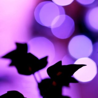 Natural leaf purple iPhone4s Wallpaper