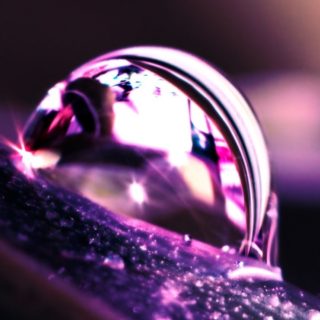 Natural water drops purple iPhone4s Wallpaper