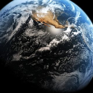 Earth and Space iPhone4s Wallpaper