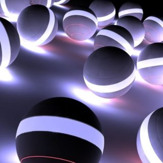 Cool black sphere iPhone4s Wallpaper