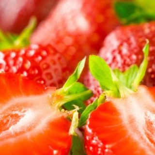 Food strawberry red iPhone4s Wallpaper