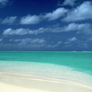 Beach landscape iPhone4s Wallpaper