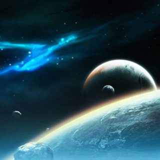 Space and Planetary iPhone4s Wallpaper