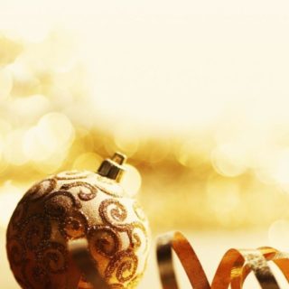 Christmas gold iPhone4s Wallpaper