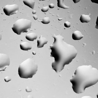 Natural water drops silver iPhone4s Wallpaper